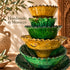 Tamegroute Bowl, Moroccan Ceramic Serving Bowl, Handmade Green Pottery, Rustic Tableware, Boho Kitchen Decor