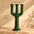 Tamegroute Candle Holder, Moroccan Ceramic Candelabra, Green Yellow Pottery, Handmade Boho Home Decor