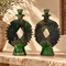 Tamegroute Candle Holder, Moroccan Green Pottery, Handmade Ceramic Candlestick, Boho Home Decor
