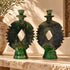 Tamegroute Candle Holder, Moroccan Green Pottery, Handmade Ceramic Candlestick, Boho Home Decor