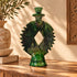 Tamegroute Candle Holder, Moroccan Green Pottery, Handmade Ceramic Candlestick, Boho Home Decor