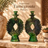 Tamegroute Candle Holder, Moroccan Green Pottery, Handmade Ceramic Candlestick, Boho Home Decor