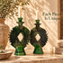 Tamegroute Candle Holder, Moroccan Green Pottery, Handmade Ceramic Candlestick, Boho Home Decor