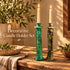 Tamegroute Candle Holder, Moroccan Green & Ochre Pottery, Handmade Ceramic Candlestick, Boho Home Decor