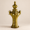 Tamegroute Candle Holder, Moroccan Pottery Candelabra, Handmade Ceramic Decor, Olive Green Candle Stand