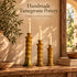 Tamegroute Candlestick Set, Moroccan Pottery Candle Holders, Handmade Yellow Ochre Ceramic Decor
