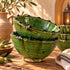 Tamegroute Green Bowls, Moroccan Pottery Bowl, Handmade Ceramic Serving Bowl, Rustic Tableware
