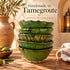 Tamegroute Green Bowls, Moroccan Pottery Bowl, Handmade Ceramic Serving Bowl, Rustic Tableware