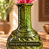 Tamegroute Green Vase, Moroccan Ceramic Vase, Handmade Pottery, Rustic Boho Decor, Artisan Home Accent