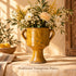 Tamegroute Vase Green & Yellow, Moroccan Pottery Vase, Handmade Ceramic Urn, Rustic Boho Home Decor, Flower Vase