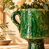 Tamegroute Vase Green & Yellow, Moroccan Pottery Vase, Handmade Ceramic Urn, Rustic Boho Home Decor, Flower Vase