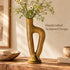 Tamegroute Vase Yellow Moroccan Pottery, Handmade Ceramic Vase, Sculptural Decor, Moroccan Home Accent