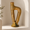 Tamegroute Vase Yellow Moroccan Pottery, Handmade Ceramic Vase, Sculptural Decor, Moroccan Home Accent