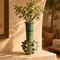 Tamegroute Vase, Moroccan Green Pottery, Handmade Ceramic Vase, Boho Decor, Artisan Home Accent