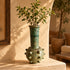 Tamegroute Vase, Moroccan Green Pottery, Handmade Ceramic Vase, Boho Decor, Artisan Home Accent