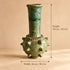 Tamegroute Vase, Moroccan Green Pottery, Handmade Ceramic Vase, Boho Decor, Artisan Home Accent