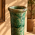 Tamegroute Vase, Moroccan Green Pottery, Handmade Ceramic Vase, Boho Decor, Artisan Home Accent