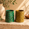 Tamegroute Vase, Moroccan Green & Ochre Ceramic Vase, Handmade Pottery, Small Boho Home Decor