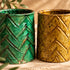 Tamegroute Vase, Moroccan Green & Ochre Ceramic Vase, Handmade Pottery, Small Boho Home Decor