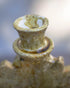 Illuminate your mantle with an Art of handmade Tamegroute ceramic candlestick.