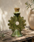 Illuminate your mantle with an Art of handmade Tamegroute ceramic candlestick.