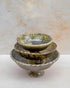 Bring desert heritage to your table with an Art of handmade Tamegroute green bowl.