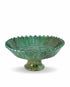 Bring desert heritage to your table with an Art of handmade Tamegroute green bowl.