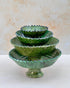 Bring desert heritage to your table with an Art of handmade Tamegroute green bowl.