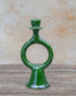 Elevate your table setting with an Art of handmade Tamegroute green candle holder.