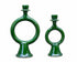 Elevate your table setting with an Art of handmade Tamegroute green candle holder.