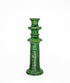 Illuminate your living spaces with our Art of handmade Tamegroute pottery candlestick set.