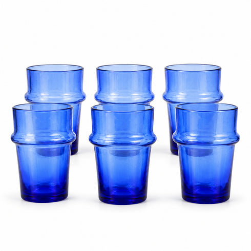 Elevate your daily hydration with our Art of handmade traditional Moroccan Beldi glasses set.