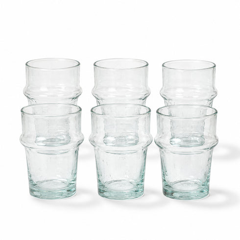 Elevate your daily hydration with our Art of handmade traditional Moroccan Beldi glasses set.