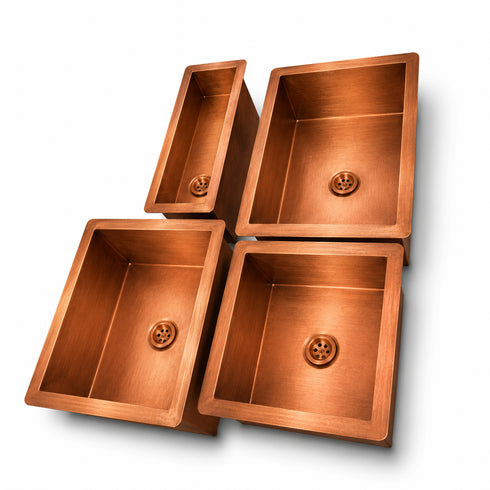 Transform your counter with a luxurious Art of handmade brass rectangular sink.