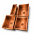 Transform your counter with a luxurious Art of handmade brass rectangular sink.