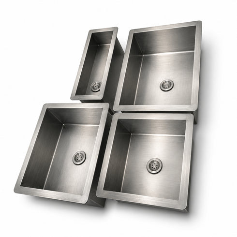 Transform your counter with a luxurious Art of handmade brass rectangular sink.