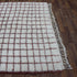 White Grid Rug, Moroccan Wool Rug, Handmade Berber Rug, Geometric Area Rug, Beni Ourain Carpet