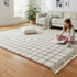 White Grid Rug, Moroccan Wool Rug, Handmade Berber Rug, Geometric Area Rug, Beni Ourain Carpet