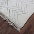 White Moroccan Wool Rug, Geometric Berber Rug, Handmade Ivory Area Carpet, Minimalist Beni Ourain Rug