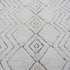 White Moroccan Wool Rug, Geometric Berber Rug, Handmade Ivory Area Carpet, Minimalist Beni Ourain Rug