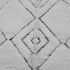 White Moroccan Wool Rug, Geometric Berber Rug, Handmade Ivory Area Carpet, Minimalist Beni Ourain Rug