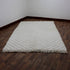 White Moroccan Wool Rug, Handmade Berber Rug, Textured Beni Ourain Carpet