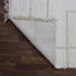 White Moroccan Wool Rug, Minimalist Berber Rug, Ivory Geometric Handmade Area Carpet, Beni Ourain Rug