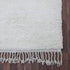 White Moroccan Wool Rug, Solid Ivory Berber Rug, Handmade Minimalist Area Carpet, Beni Ourain Wool Rug