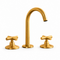 Widespread Bathroom Faucet with Cross Handles – Unlacquered Brass