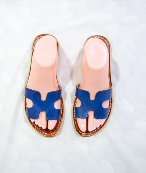 Womens Leather Cutout Sandals, Handmade Leather Sandals Mod Hermes, Handcrafted Summer Sandals , Colorful Beach Leather Sandals