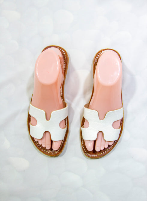 Womens Leather Cutout Sandals, Handmade Leather Sandals Mod Hermes, Handcrafted Summer Sandals , Colorful Beach Leather Sandals