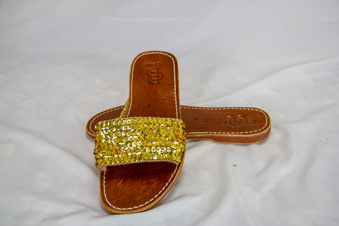 Womens Leather Gold Silver Sequin Sandals 100% Natural Leather Handmade Leather Braided Sandals, Handcrafted Summer Sandals, Bride Sandals