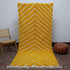 Yellow Moroccan Rug, Chevron Area Rug, Handmade Berber Rug, Mustard decorative Geometric Carpet