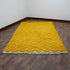 Yellow Moroccan Rug, Chevron Area Rug, Handmade Berber Rug, Mustard decorative Geometric Carpet